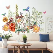 New High Quality Wall Sticker Grass Living Room Decor Decoration Flower