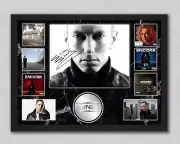 EMINEM SIGNED POSTER LIMITED EDITION FRAMED MEMORABILIA