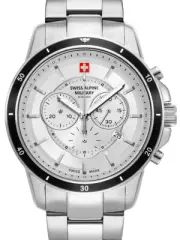 Swiss Alpine Military 7089.9132 Chronograph Mens Watch 44mm 10ATM