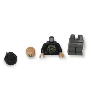 Lego Mini Figure Tony Stark SH747 Iron Man 76216 76194 Super Heroes Black Top