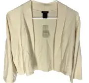 ANN TAYLOR Top Size Large Beige Open Rayon Nylon NEW NWT $59