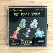 2020 NYCC The Simpsons Treehouse of Horror Enamel Pin Set Ent Earth Exclusive