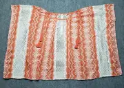 Chicos Top Blouse Womens Size S Red Peasant Covering Poncho Boat Neck New