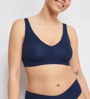 Sloggi Zero Fee 2.0 Bralette, Navy Blue, Size: XS-L, Triumph Lingerie