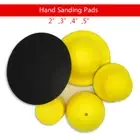 2" 3" 4" 5" Round Hand Sanding Pad Hook and Loop Back-up Sanding for Sandpaper