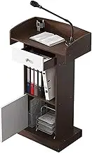 Lectern Podium Stand, Podium Wood Stand Podium Stand with Drawers Lecterns Church Pulpits School Teacher Podium Hotel Restaurant Podium,