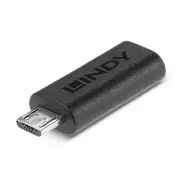 Lindy USB 2.0 Adapter Type Micro-B Male to C Female