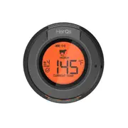 HerQs Bluetooth Smart Digital Dome BBQ Thermometer w/ Probes Black