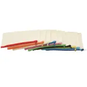 40 Pcs Canvas Zipper Bags Pencil Pouch Makeup Bags Blank Canvas Pencil Case1135