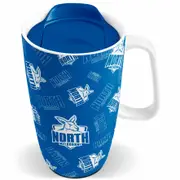 North Melbourne Kangaroos AFL Ceramic Travel Coffee Mug Cup with Handle