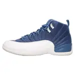 NIKE 耐吉球鞋 休閒鞋AIR JORDAN 喬丹 INDIGO RETRO12高筒 藍色 日本直送 二手