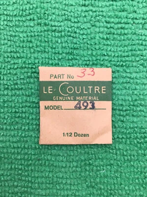 Jaeger LeCoultre Winding Pinion Cal. 493 Part 410 33, NOS