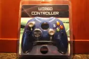 XBOX WIRED BLUE AFTERMARKET CONTROLLER DUAL ANALOG JOYSTICKS - Xbox, Brand New