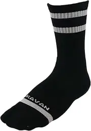 [キャラバン] Caravan 0132027 RL Dry Nova TABI THIN CREW Socks, 190 Black