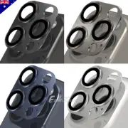For Apple iPhone 16 15 14 13 12 11Pro Max Camera Lens Metal Glass Ring Protector