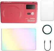Godox MA5R RGB LED Video Light 5W 1800K-10000K Magnetic Charging Full Color LED Fill Light Support NFC App Control Built-in Power Bank Red