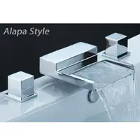 在飛比找PChome24h購物優惠-《Alapa》戀水系列三件式浴缸龍頭