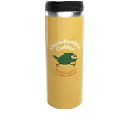 Chamberlain Coffee To-Go Cup “Early Bird” 15oz Stainless Steel Tumbler ***NEW***