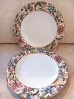 2 Royal Doulton Everyday Jacobean Salad Dessert Plates 8" Multicolor Flowers