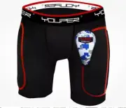 Youper Padded Baseball Sliding Shorts Boys Youth XS Soft Protective Cup Black