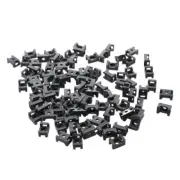 100pcs Screw Fixing Cable Wire Zip Tie Mount Base Saddle Cable Holder Plastic