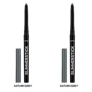 NEW Avon Glimmerstick Retractable Eyeliner - Saturn Grey 0.28 g / SET OF 2