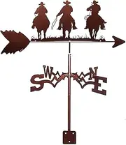 Weather Vane Metal Weathervane with Coating Practical Wind Vane Outdoor Roof Garden Decor Yard Wind Direction Indicator