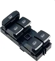 Car Window Regulator, for Golf MK7, for Passat B8, for Seat, for Leon 2013-2018 5G0959857 White Light Electric Power Window Main Control Button Switch Push Button Switches