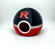 Team Rocket Ball Pokeball Pet Hide Small Pet Gecko and Reptile Humidity Cave