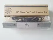 Hewlett Packer Speaker Bar Computer Screen HP Silver Flat Panel Monitor Clip On