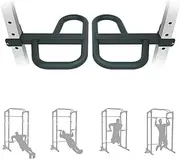 2025 Upgrade Multi Grip Dip Bar Attachment for 2" x 2" Power/Squat Rack – Wide & Narrow Grip Handles, 500 lbs Capacity, Easy Installation for Strength Training (5/8" or 1" Hole)