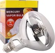 DERNORD UVA UVB Heat Lamp Terrarium - E27 Socket 100W D3 UV Light Basking Spot Lamp Reptile Solar Spotlight Full Spectrum Daylight Lamp for Turtle Gecko Bearded Dragon