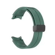 Nevenka 20mm Samsung Watch Band Magnetic Folding Clasp for Galaxy Watch 4/5-DarkGreen