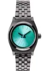 Nixon Small Time Teller Gunmetal / Light Blue A399-1697 Women's Open Box