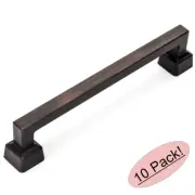 *10 Pack* Cosmas Oil Rubbed Bronze Contemporary Cabinet Pulls #1481-160ORB