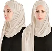 [OhMill] Ready to Wear Hijab Jersey Hijab Instant Hijab Scarf for Women Headscarf Abaya for Women Muslim Khimar Hijab for Women