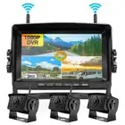 3x Wireless RV Reversing Backup Camera for Trailer Camper 7" DVR Split Monitor