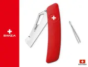 Swiza Swiss Army Knife 95mm GS00 Garden Grafting 440 Stainless 3 Function Red