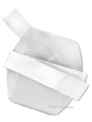 Arm Band ID Badge Holder Vertical w/Elastic Adjustable WHITE Strap - Pack of 100