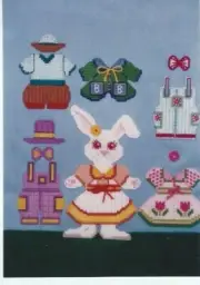 Dress Up Bunny Plastic Canvas Pattern Leaflet Pamphlet