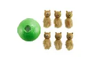 Dog Snuffle N' Treat Ball with 6 Plush Chipmunks - 16cm