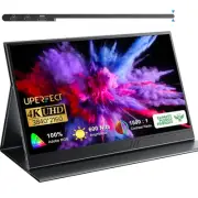 True 4K Portable Monitor, 600 Nits Brightness 100% AdobeRGB, Unique Arch Meta...