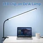 Long Arms Desk Light with Clamp 3 Mode Colors Reading Study Light Bedside