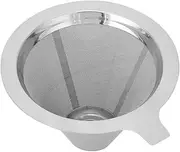 Stainless Steel Coffee Filter Pour Over Coffee Dripper Reusable Coffee Filters Cone for Ovalware, Chemex, Hario and Other Carafes