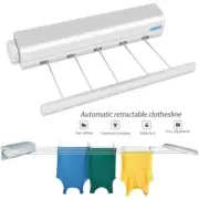 Retractable Outdoor Clothesline Wall Mounted Clothes Dryer Line Telescopic wenUW