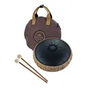 MEINL SONIC ENERGY MEDIUM OCTAVE STEEL TONGUE DRUM, BLACK, MOSTD1BK