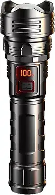 Flashlight Rechargeable High Lumens Super Bright Zoomable Adjustable Brightness