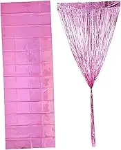 1set Bad Witch Party Decoration Wicked Table Covers Glitter Table Runner Tea Party Table Cover Wicked Table Cloth Glitter Party Tablecloth Princess Table Cover Pink