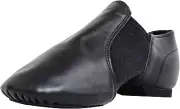 Jazz Shoes,Slip on Jazz Dance Shoes Soft Leather Split Sole,Dance Practice & Per