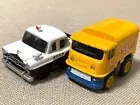 Choro Q TAKARA TOYOTA TOYOPET CROWN POLICE CAR & TOYOACE PANEL VAN NEW